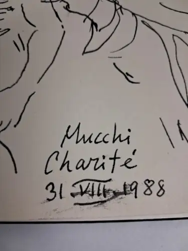 Buch: Gabriele Mucchi. Mario de Micheli, 1982, Henschel, mit Originalzeichnung!