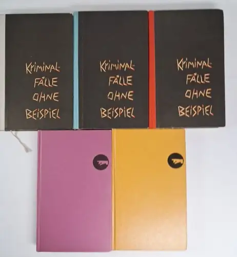 5 Bücher Kriminalfälle ohne Beispiel, Folge 1 bis 5, Günter Prodöhl,