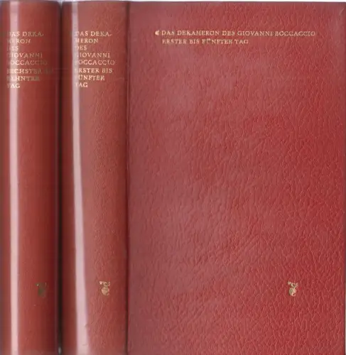 Buch: Das Dekameron, Boccaccio, Giovanni. 2 Bände, 1962, Aufbau-Verlag