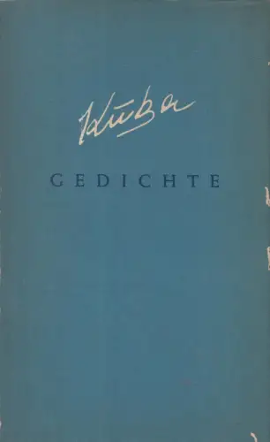 Buch: Gedichte, KUBA, 1952, Verlag Volk und Welt, gebraucht, gut, signiert
