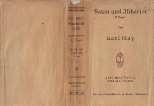 Schutzumschlag: Satan und Ischariot Band II. May, Karl, Karl-May-Verlag