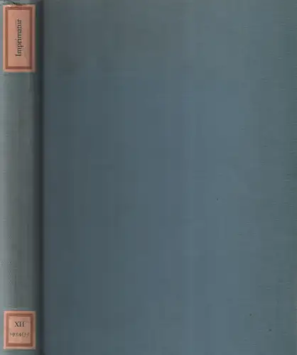 Buch: Imprimatur Band XII, Buchenau, Siegfried (Hrsg.), 1954/55