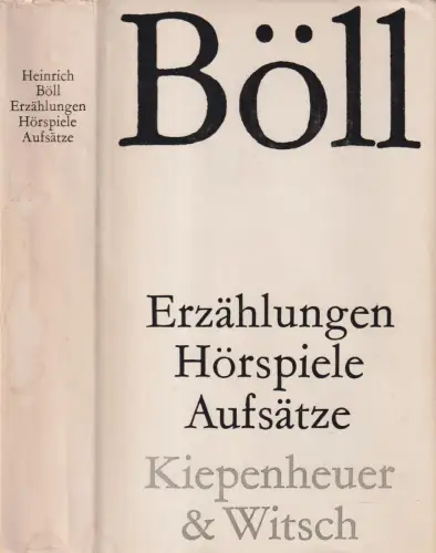 Buch: Erzählungen. Hörspiele. Aufsätze, Böll, H., 1962, Kiepenheuer & Witsch