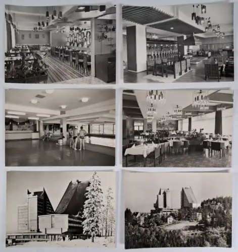 Lot: 6 Foto Postkarten Interhotel Panorama Oberhof i. Thür., ungelaufen