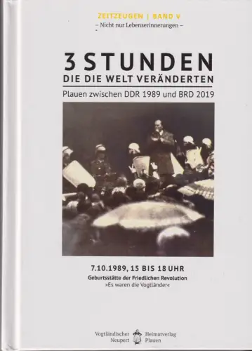 Buch: Plauen 7. 10. 1989 - 3 Stunden die die Welt veränderten, Röder, Jean Curt