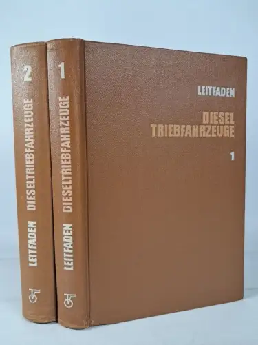 Buch: Leitfaden Dieseltriebfahrzeuge 1+2, Transpress Verlag, 2 Bände, 1967