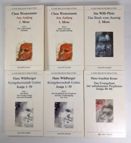 6 Bände Kleine biblische Bibliothek, Claus Westermann u.a., Neukirchener, 1985