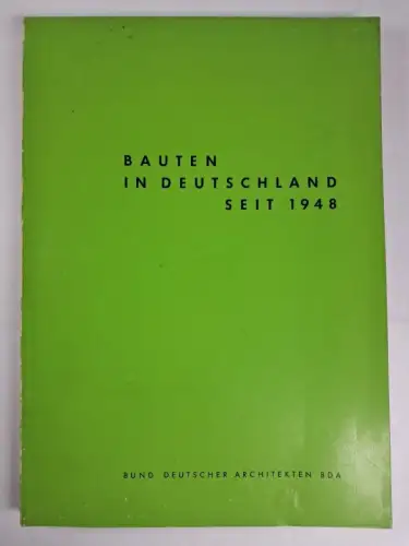 Buch: Bauten in Deutschland seit 1948, E. Gottschalk, 1959, Verlag Das Beispiel