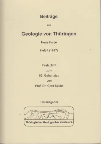 Buch: Beiträge zur Geologie von Thüringen. Neue Folge Heft 4. 1997