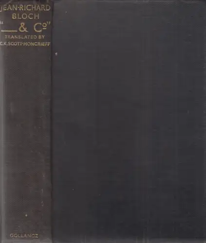 Buch: ... & Co., Bloch, Jean-Richard, 1930, Victor Gollancz, englischsprachig