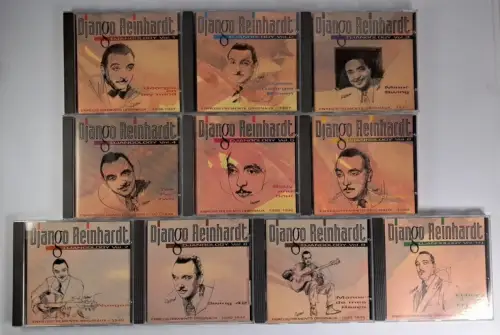 10 CDs: Django Reinhardt Djangology Vol. 1-10, EMI, Jazz, gebraucht, sehr gut