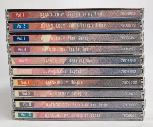 10 CDs: Django Reinhardt Djangology Vol. 1-10, EMI, Jazz, gebraucht, sehr gut