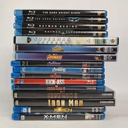 11 Blu-rays / 5 DVDs Sammlung / Konvolut / Paket Superhelden & Superkräfte