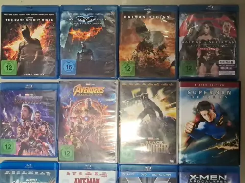 11 Blu-rays / 5 DVDs Sammlung / Konvolut / Paket Superhelden & Superkräfte