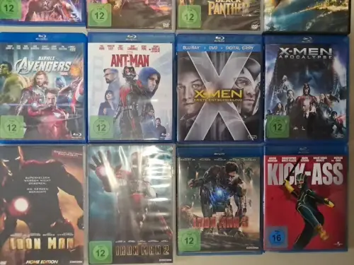 11 Blu-rays / 5 DVDs Sammlung / Konvolut / Paket Superhelden & Superkräfte