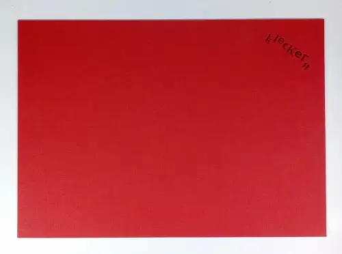 6 typographische Tischsets: FriedeFreudeEierkuchen. 2001, Büchergilde Gutenberg