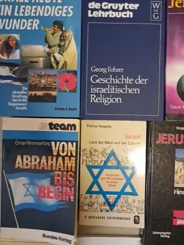 12 Bände Israel, Jerusalem, Judentum, Fritz May, Dave Hunter, Roger Liebi u.a.