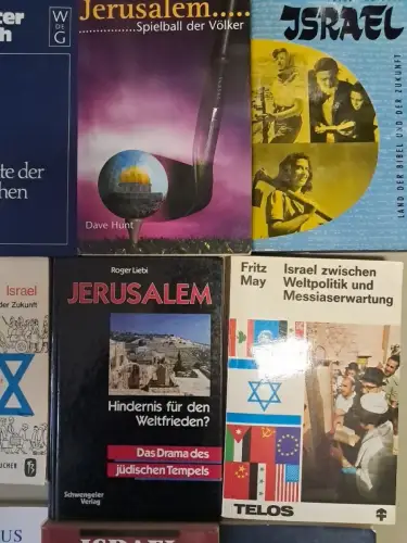 12 Bände Israel, Jerusalem, Judentum, Fritz May, Dave Hunter, Roger Liebi u.a.