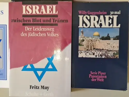 12 Bände Israel, Jerusalem, Judentum, Fritz May, Dave Hunter, Roger Liebi u.a.