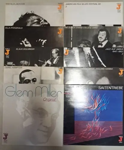 10 verschiedene AMIGA Jazz Schallplatten 12" LP, Glenn Miller, Ella Fitzgerald..