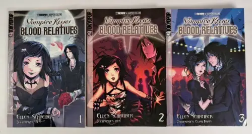 Manga: Vampire Kisses 1-3, Ellen Schreiber, Tokyopop, Romance, Horror, 3 Bände