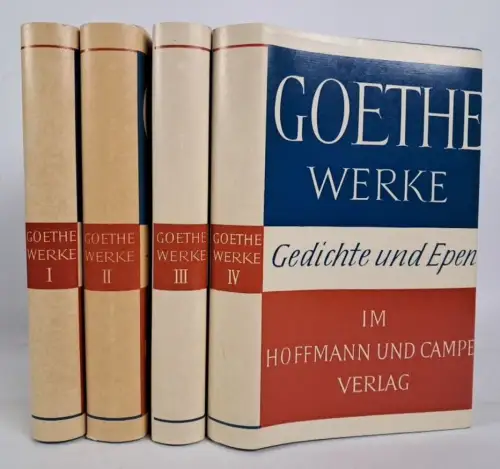 Buch: Johann Wolfgang von Goethe - Werke I-IV, Hoffmann & Campe, 4 Bände