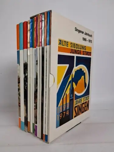 13 Bände Singenger Jahrbuch 1966-1975, 1978, 1979, 1981 + Register