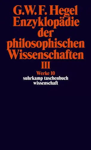 Buch: Enzyklopädie der philosophischen Wissenschaften im Grundrisse,  Hegel