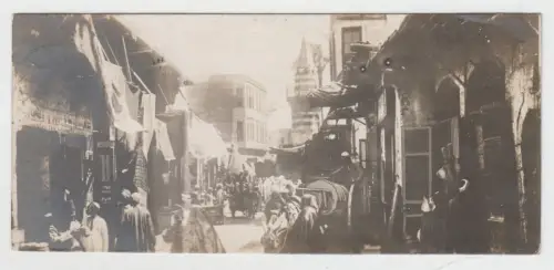 AK Le Caire, Scene de Rue / Street Scene. Straßenszene Kairo, 1914, gelaufen