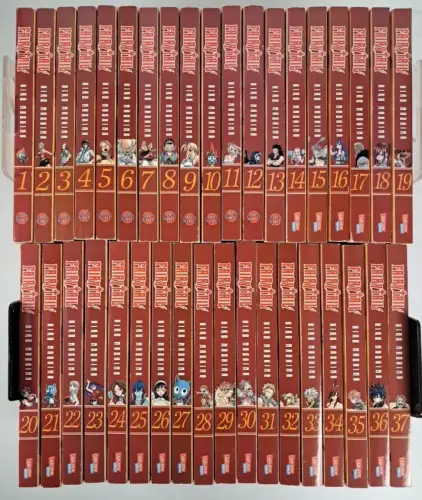 Manga: Fairy Tail 1-37, Hiro Mashima, 37 Bände, Carlsen Manga, gebraucht, gut