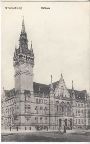 AK Braunschweig Rathaus, Georg Selle Kunstanstalt, ungelaufen, gebraucht, gut