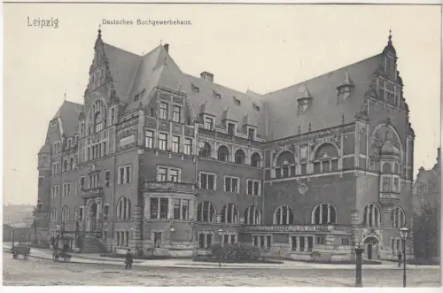 AK Leipzig. Deutsches Buchgewerbehaus, 1907, G. Friedrich, Postkarte, ungelaufen