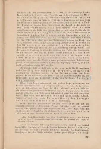 Zu unserer Strategie und Taktik im Kampf gegen den Faschismus, Thälmann, 1932