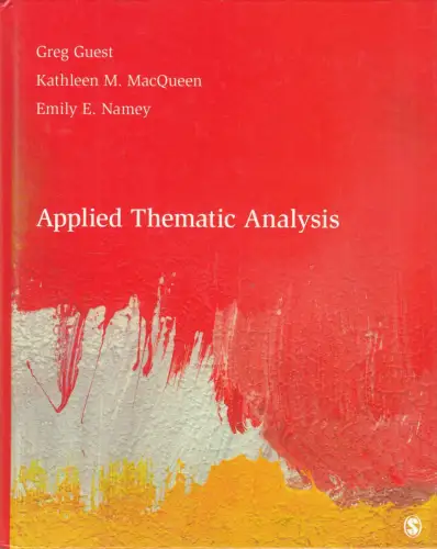 Buch: Applied Thematic Analysis, Guest, Greg, 2012, SAGE Publications, sehr gut