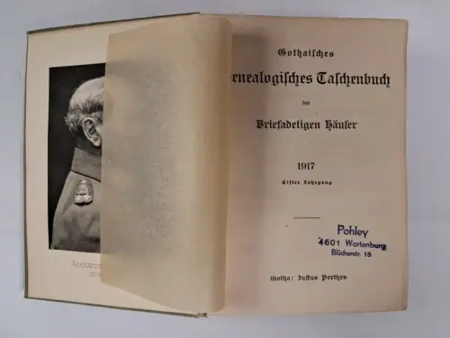 Buch: Gothaisches Genealogisches Taschenbuch der Briefadeligen Häuser, 1917