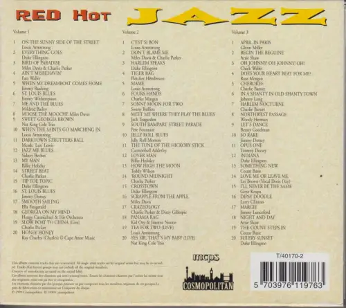 CD-Box: Red Hot Jazz. 1999, The Essential Collection, 3 CDs, gebraucht, gut