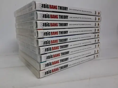 9 DVD-Boxen: The Big Bang Theory. Staffel 1-9, Jim Parsons, Kaley Cuoco, Serie