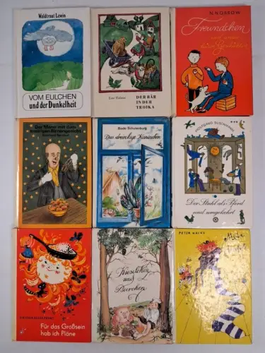 9x Die kleinen Trompeterbücher, Der Kinderbuchverlag, Freundchen, Eulchen, Bär..