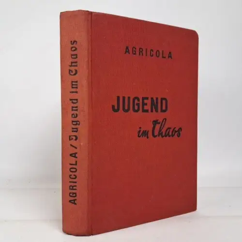 Buch: Jugend im Chaos, Agricola, 1937, Zwinger Verlag, Dresden, gebraucht, gut