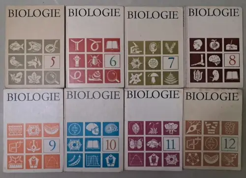 8 Bücher Biologie, Klasse 5-12, Verlag Volk und Wissen, gebraucht, gut, Sammlung