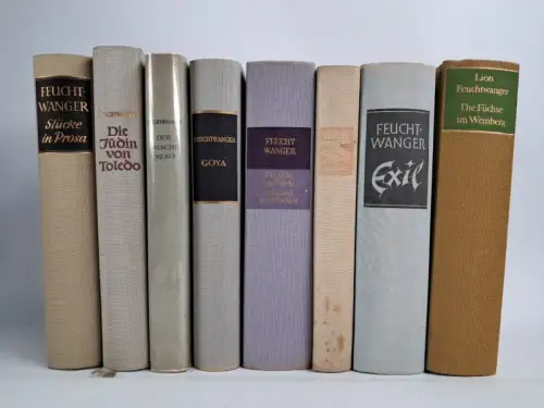 8 Bücher Lion Feuchtwanger: Goja; Simone; Exil; Nero; Füchse; Jefta, Füchse ...