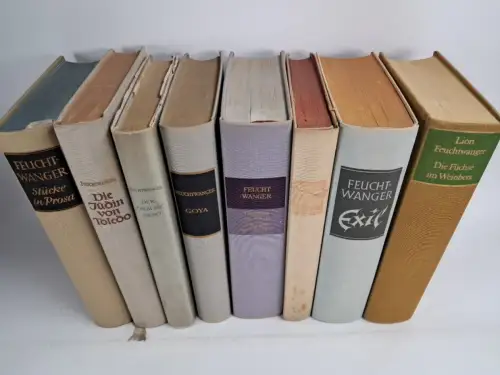 8 Bücher Lion Feuchtwanger: Goja; Simone; Exil; Nero; Füchse; Jefta, Füchse ...