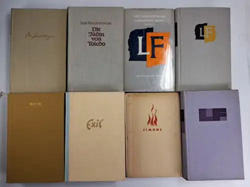 8 Bücher Lion Feuchtwanger: Goja; Simone; Exil; Nero; Füchse; Jefta, Füchse ...
