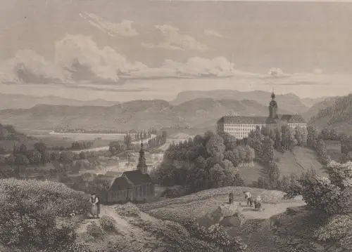 Grafik: Rudolstadt, L. Oeder, L Rohbock, um 1850, Stahlstich, G. G. Lange