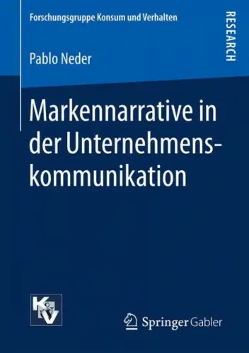 Buch: Markennarrative in der Unternehmenskommunikation, Neder, Pablo, 2017