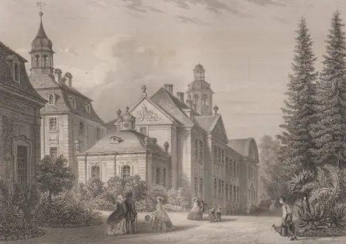 Grafik: Schloss Biendorf, F. Hablitschek, J. Pozzi, um 1850, Stahlstich,  347845