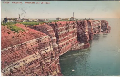 AK Helgoland. Westküste und Oberland, ca. 1911, Edition Photoglob, Postkarte