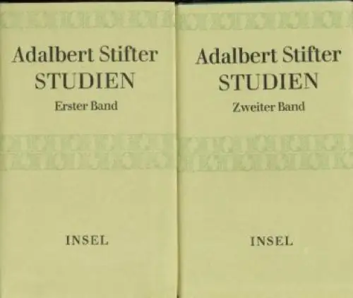 Buch: Studien, Stifter, Adalbert. 2 Bände, 1968, Insel Verlag, gebraucht, gut