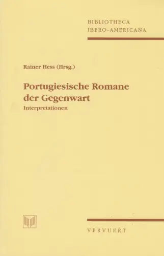 Buch: Portugiesische Romane der Gegenwart, Hess, Rainer, 1992, Vervuert Verlag