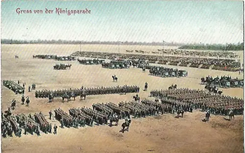 AK Gruss von der Königsparade. ca.1905, Verlag Trenkler & Co.